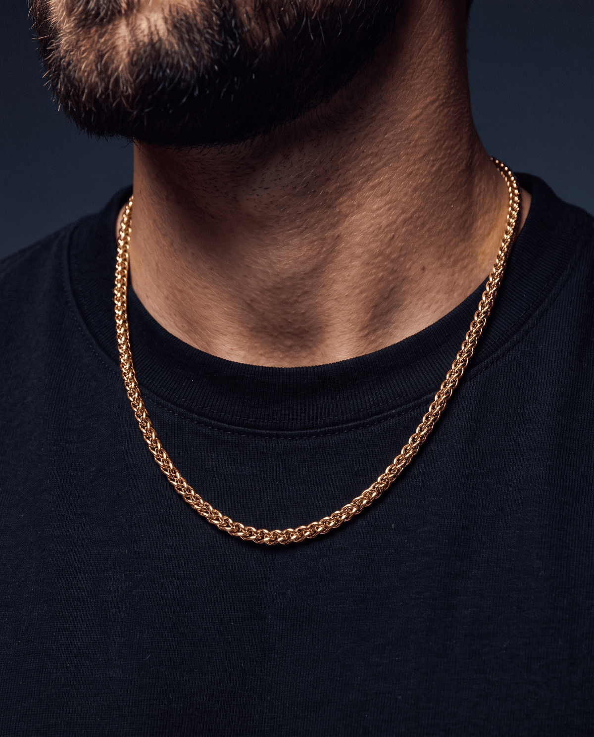 CLEAN FRANCO CHAIN. - 3MM GOLD - Drippy Amsterdam