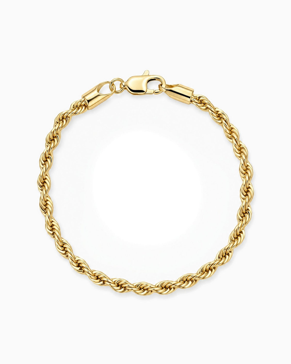 CLEAN ROPE BRACELET. - 3MM GOLD
