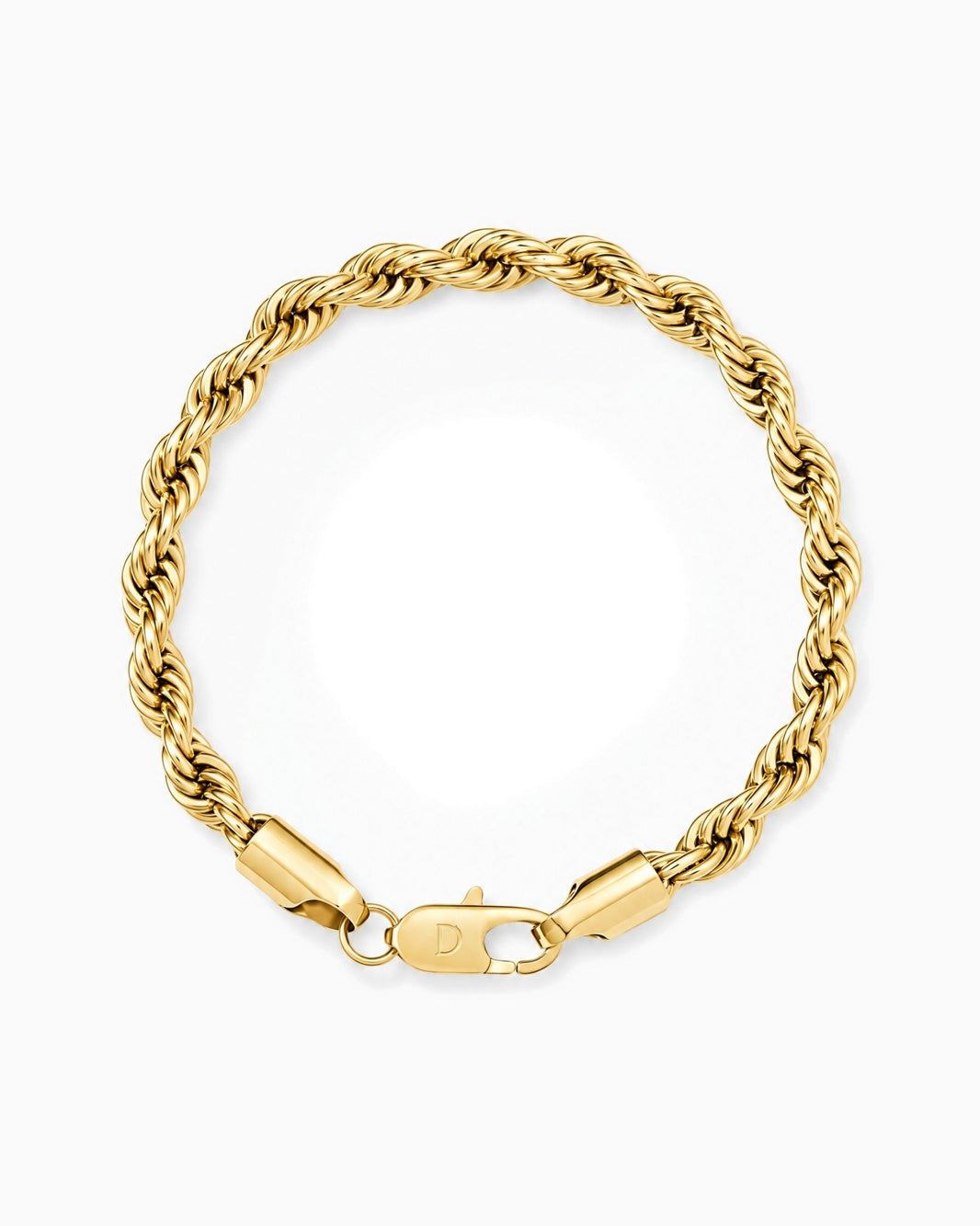 CLEAN ROPE BRACELET. - 6MM GOLD