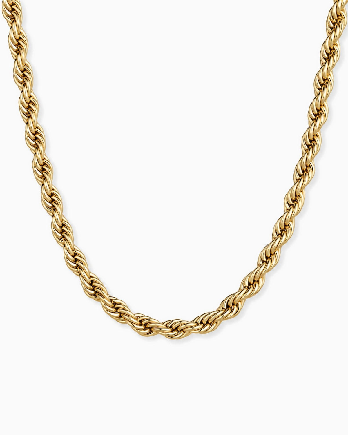 CLEAN ROPE CHAIN. - 6MM GOLD