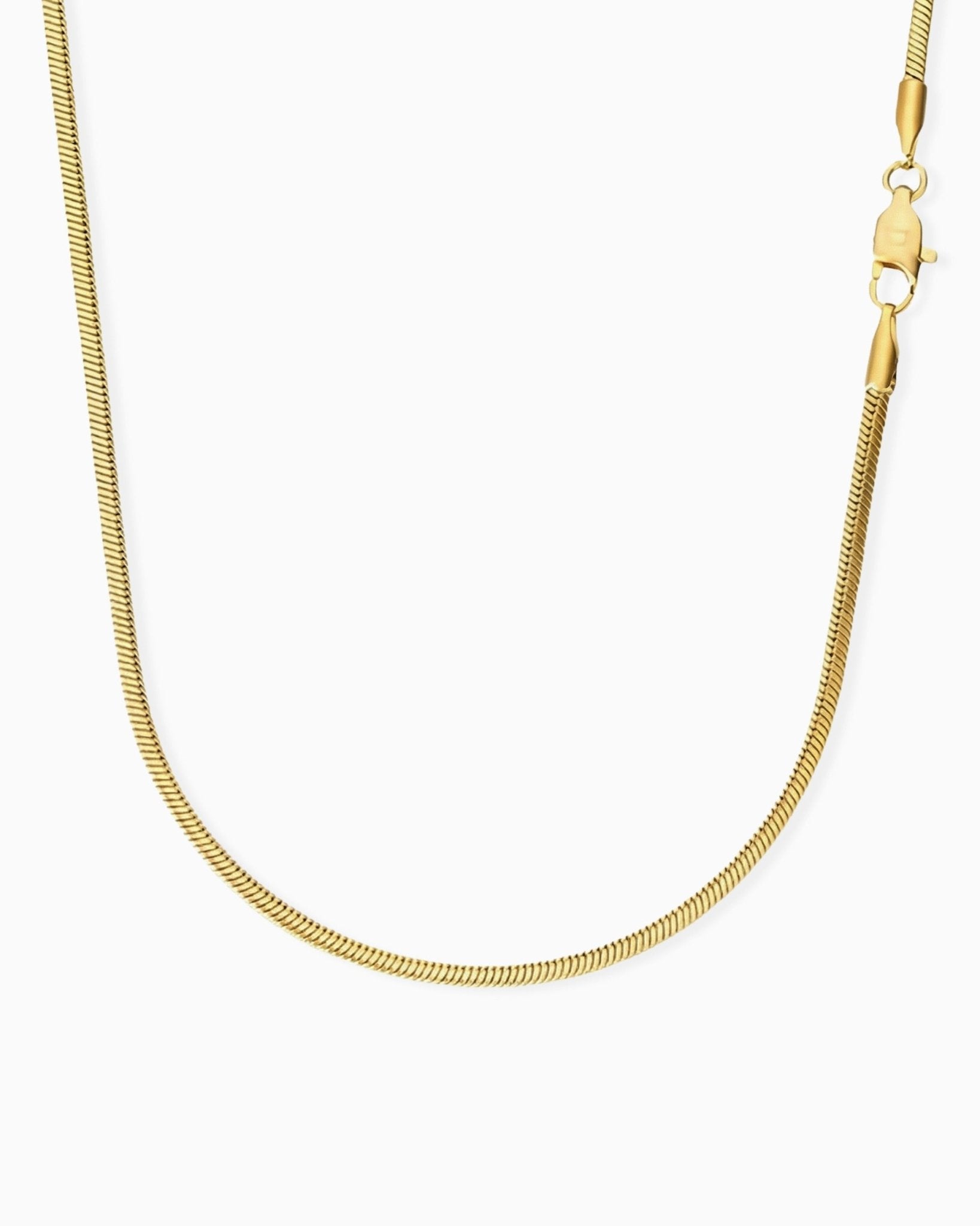 CLEAN SNAKE CHAIN. - 2MM GOLD - Drippy Amsterdam