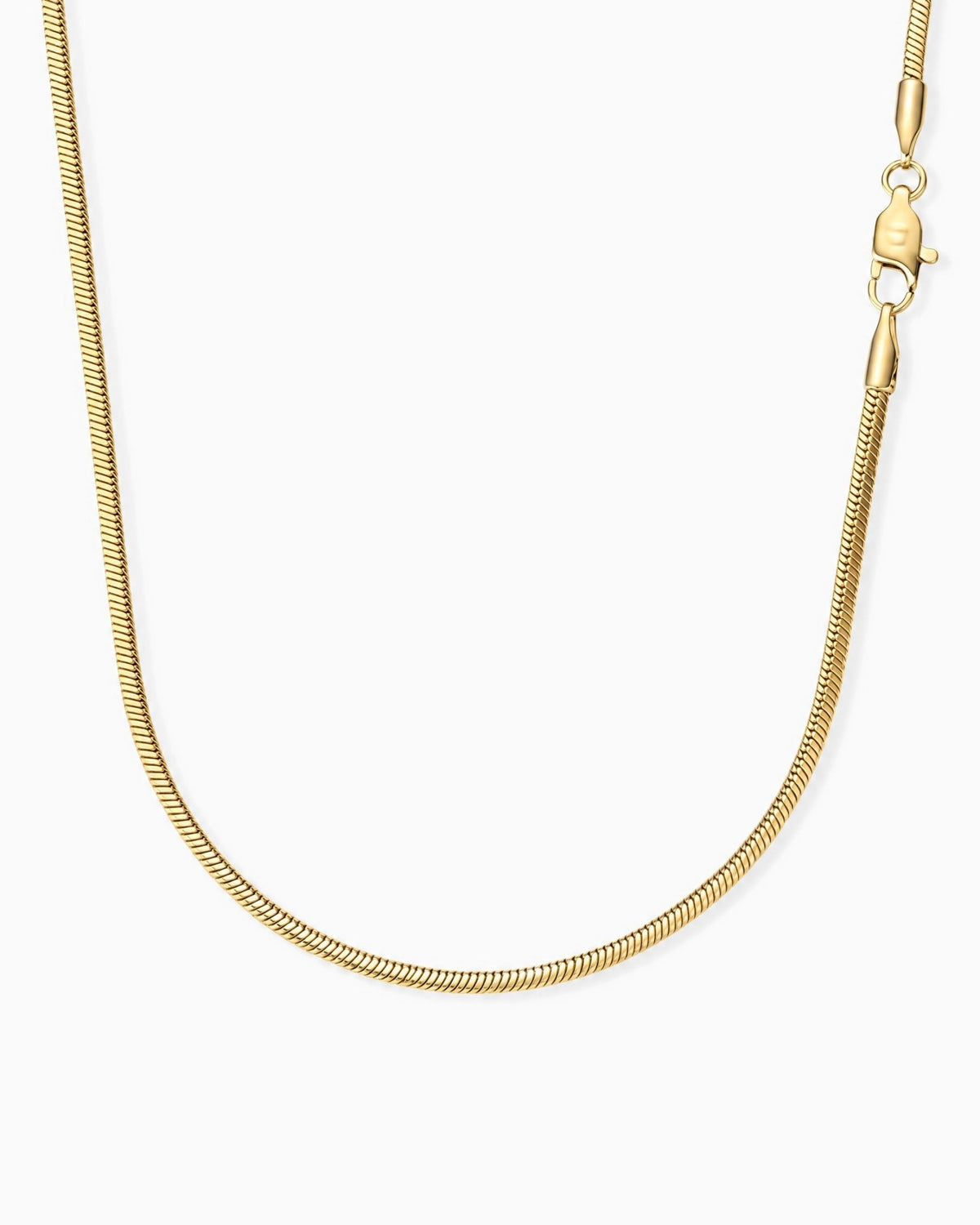 CLEAN SNAKE CHAIN. - 2MM GOLD