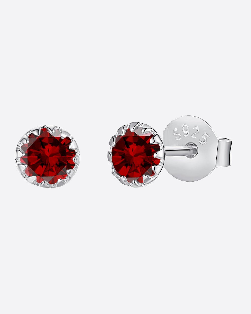 COLORED STUDS 925. - WHITE GOLD - Drippy Amsterdam