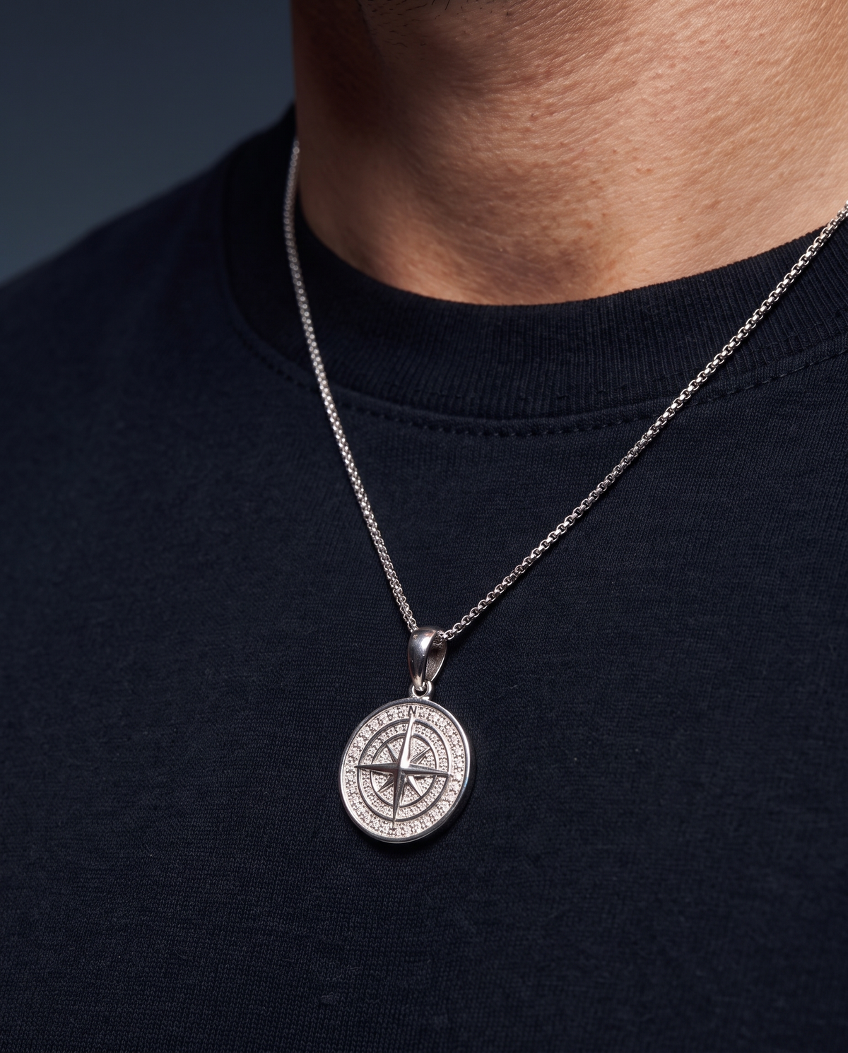 CLEAN COMPASS PENDANT 925.