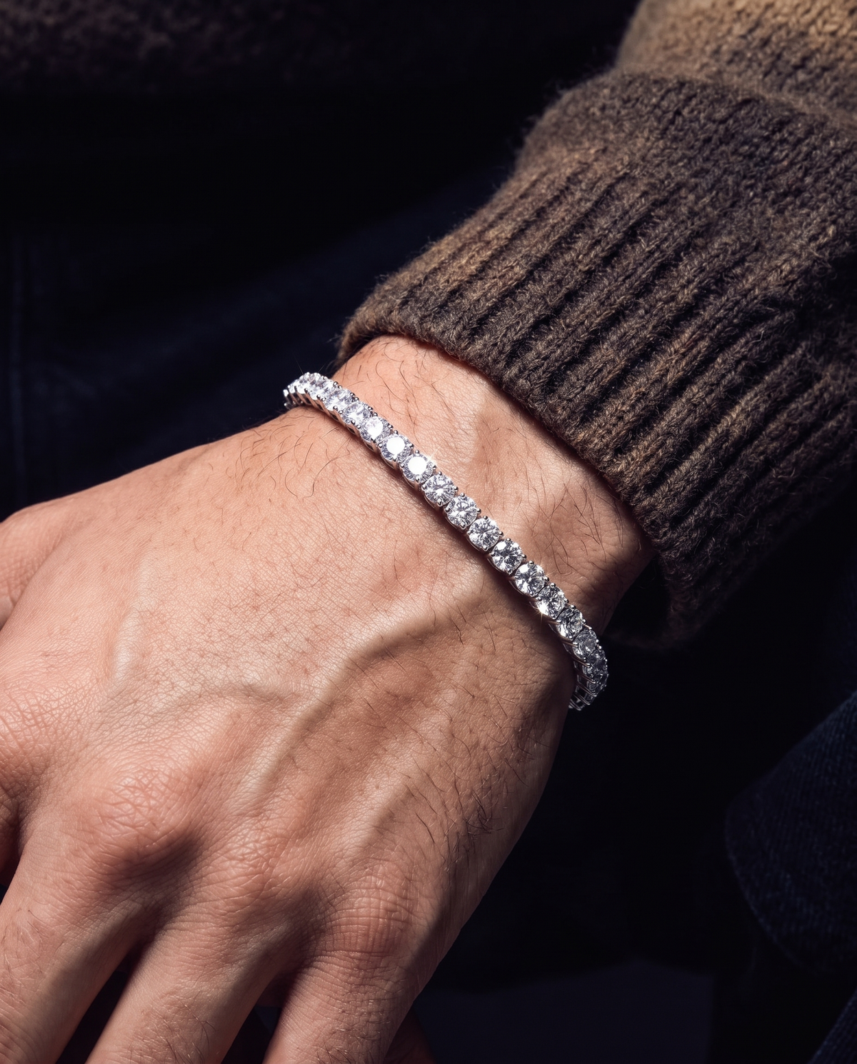 MOISSANITE TENNIS BRACELET. - 4MM