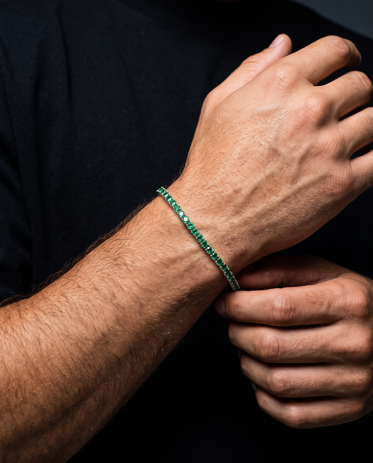 EMERALD ICE BRACELET. - 3MM 925