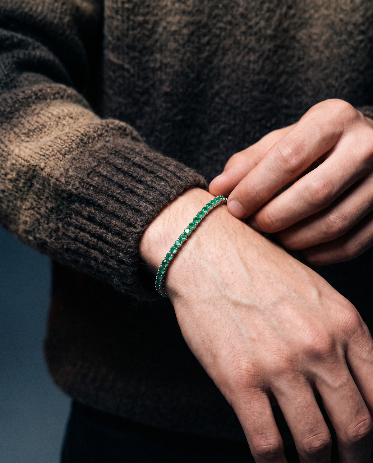 EMERALD ICE BRACELET. - 3MM 925