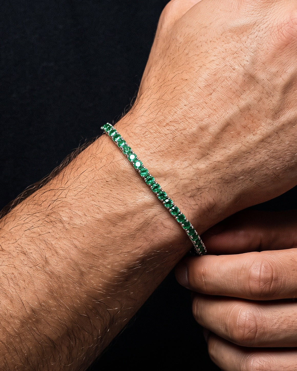 EMERALD ICE BRACELET. - 3MM 925 - Drippy Amsterdam