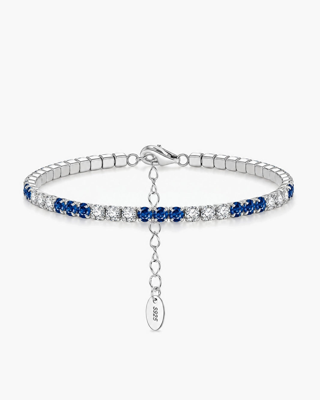 FROSTY BLUE BRACELET. - 3MM 925 - Drippy Amsterdam