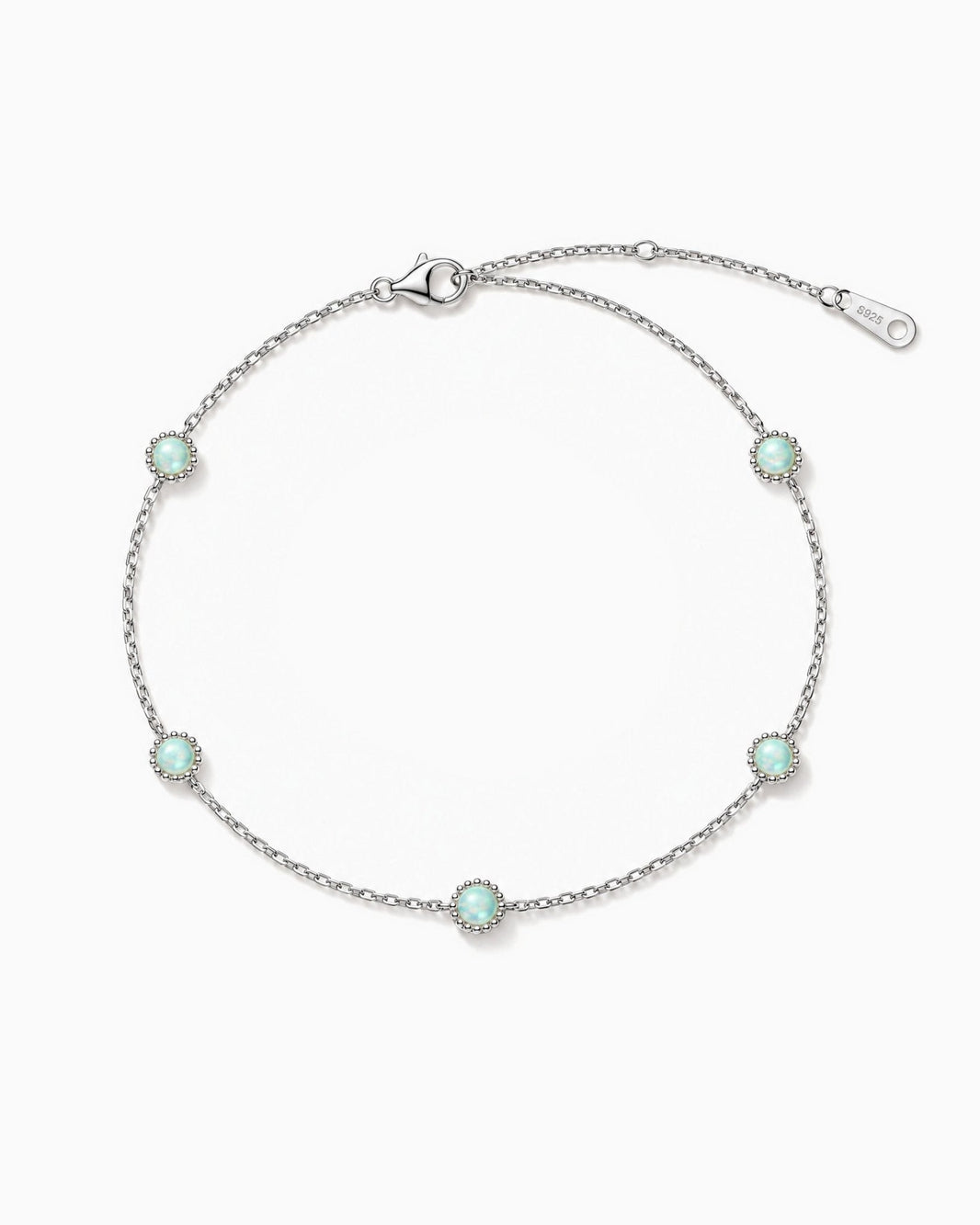 GREEN OPALS BRACELET. - 925 - Drippy Amsterdam