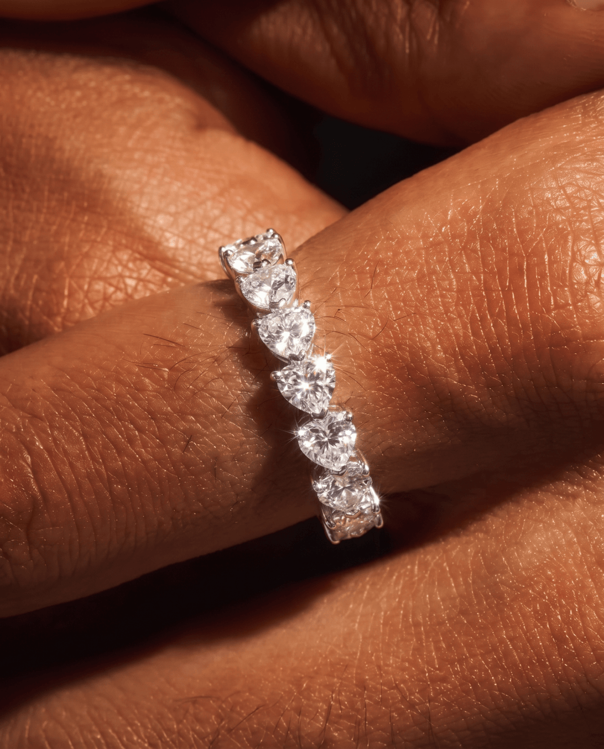 HEART CUT BAND RING. - 925 - Drippy Amsterdam