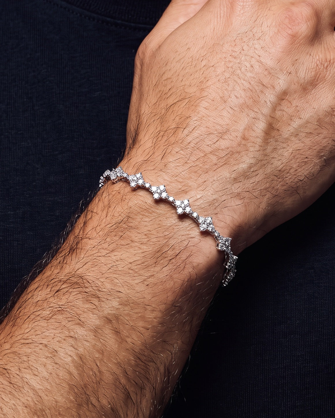 HONEYCOMB BRACELET. - 3MM 925 - Drippy Amsterdam