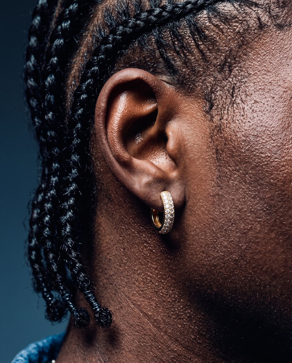 HOOPS EARRINGS. - 925 14K GOLD