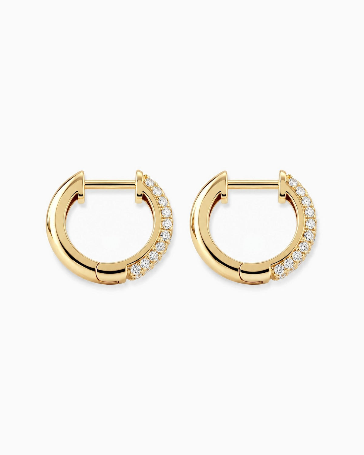 HOOPS EARRINGS. - 925 14K GOLD