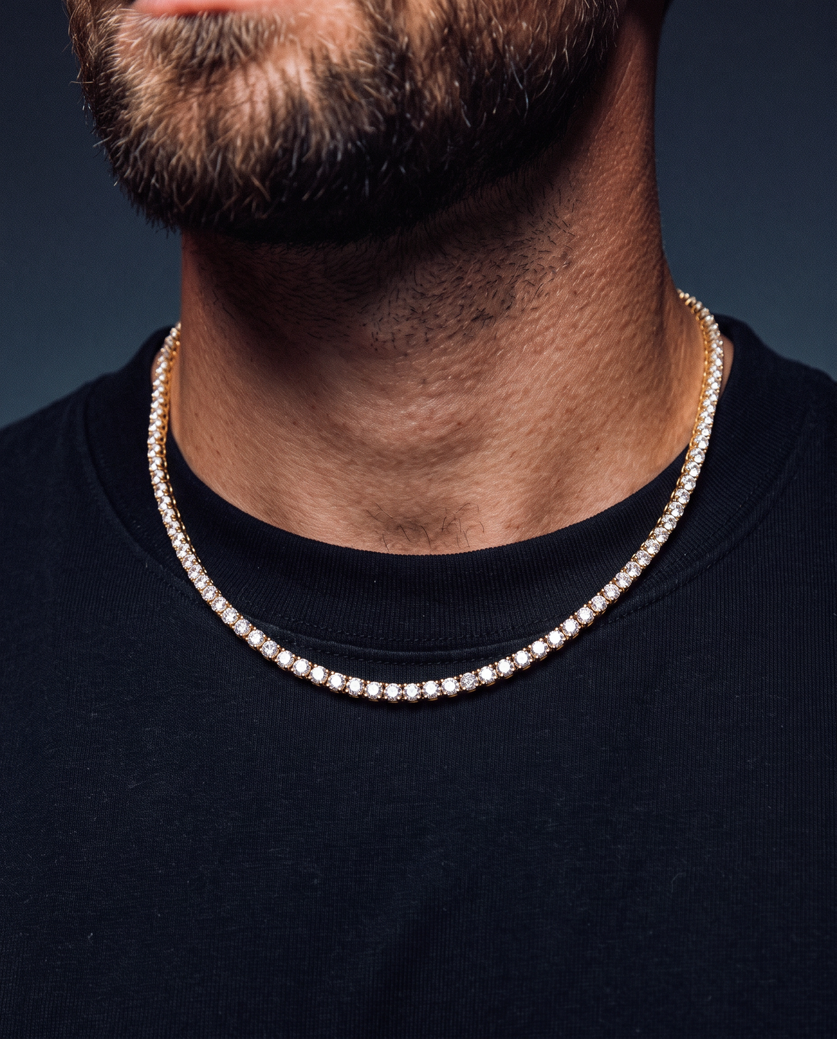 ICE BREAKER CHAIN. - 3MM GOLD