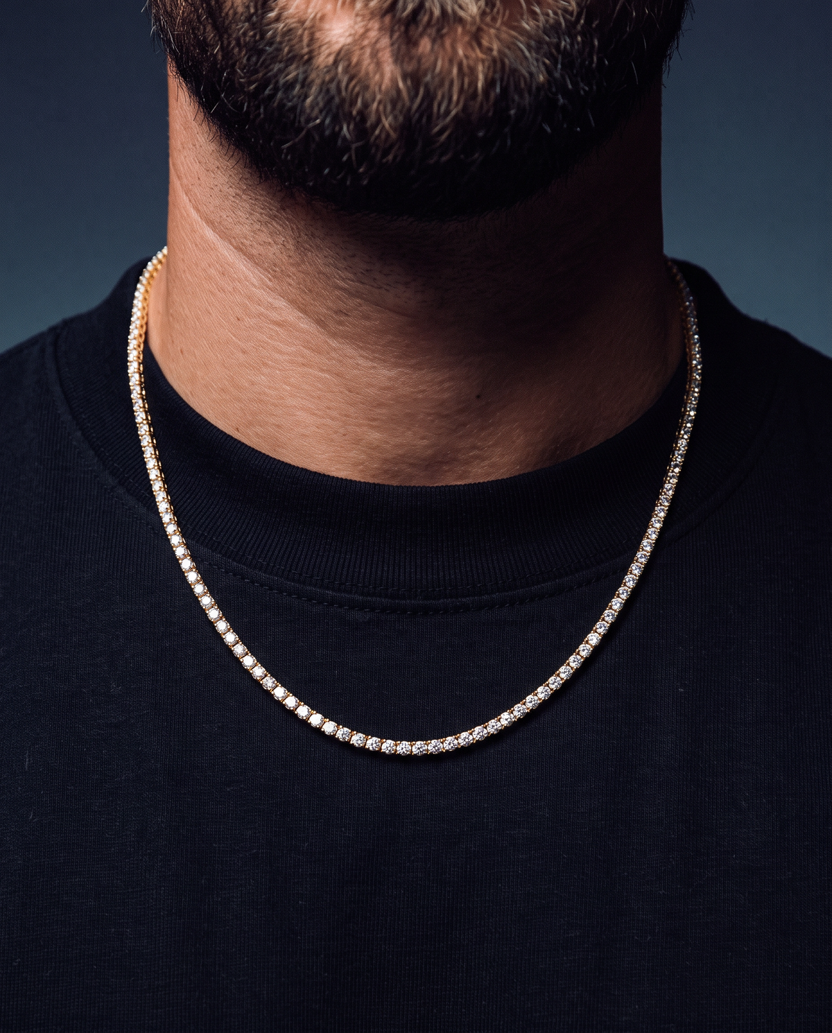 ICE BREAKER CHAIN. - 3MM GOLD