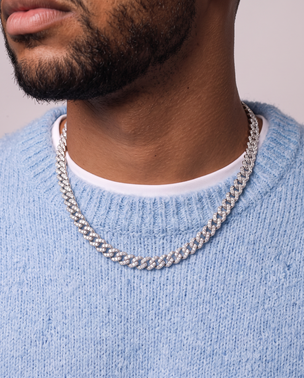 ICY CUBANA CHAIN. - 925