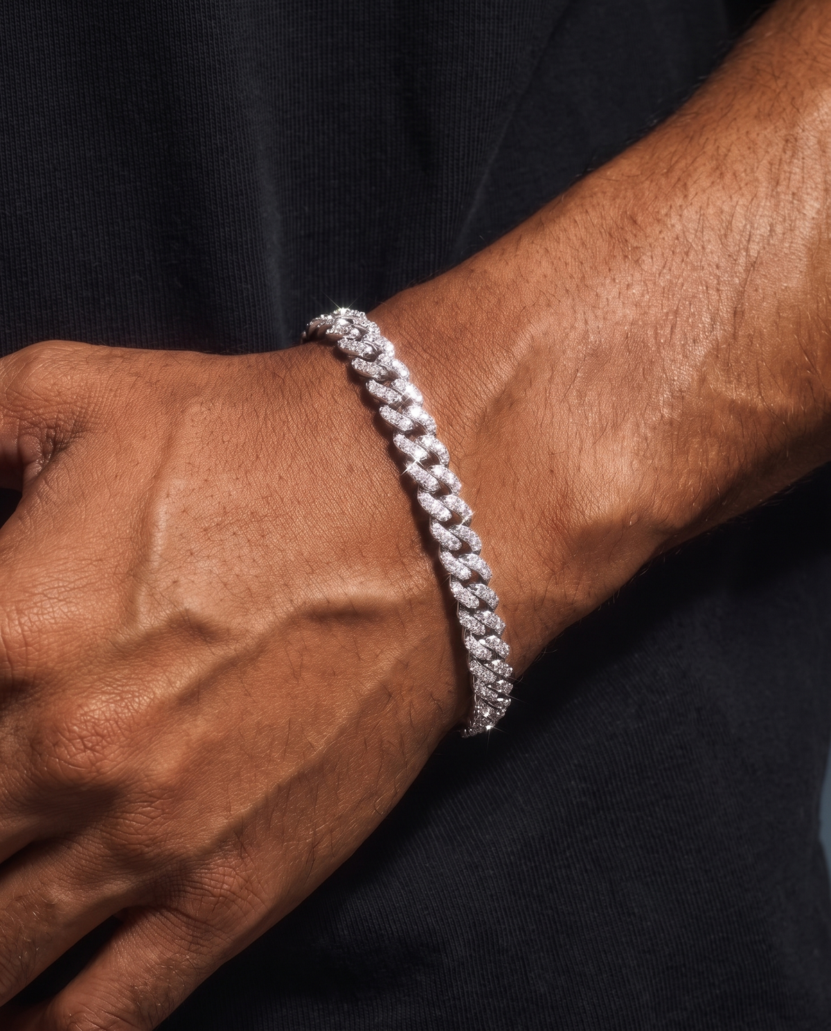 ICY CUBANA BRACELET. - 925