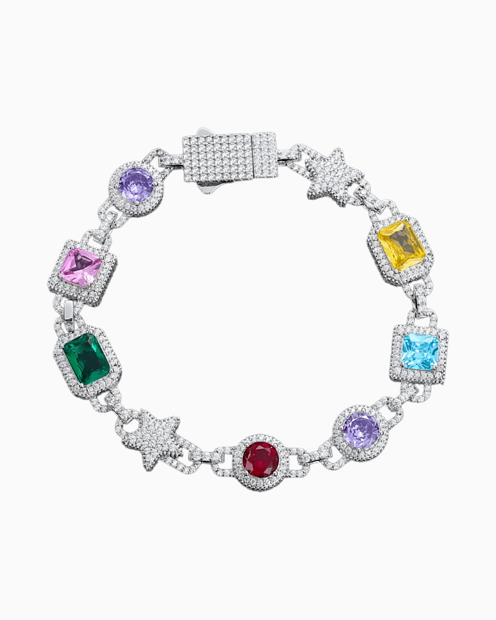 MOISSANITE BIG GEM BRACELET. - Drippy Amsterdam