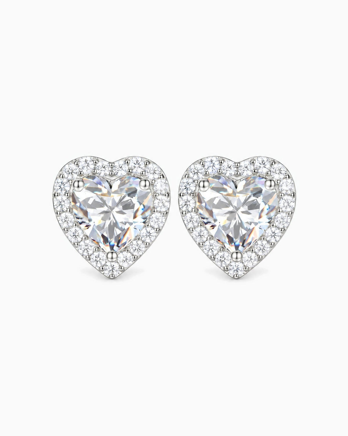MOISSANITE BIG LOVE STUDS. - Drippy Amsterdam
