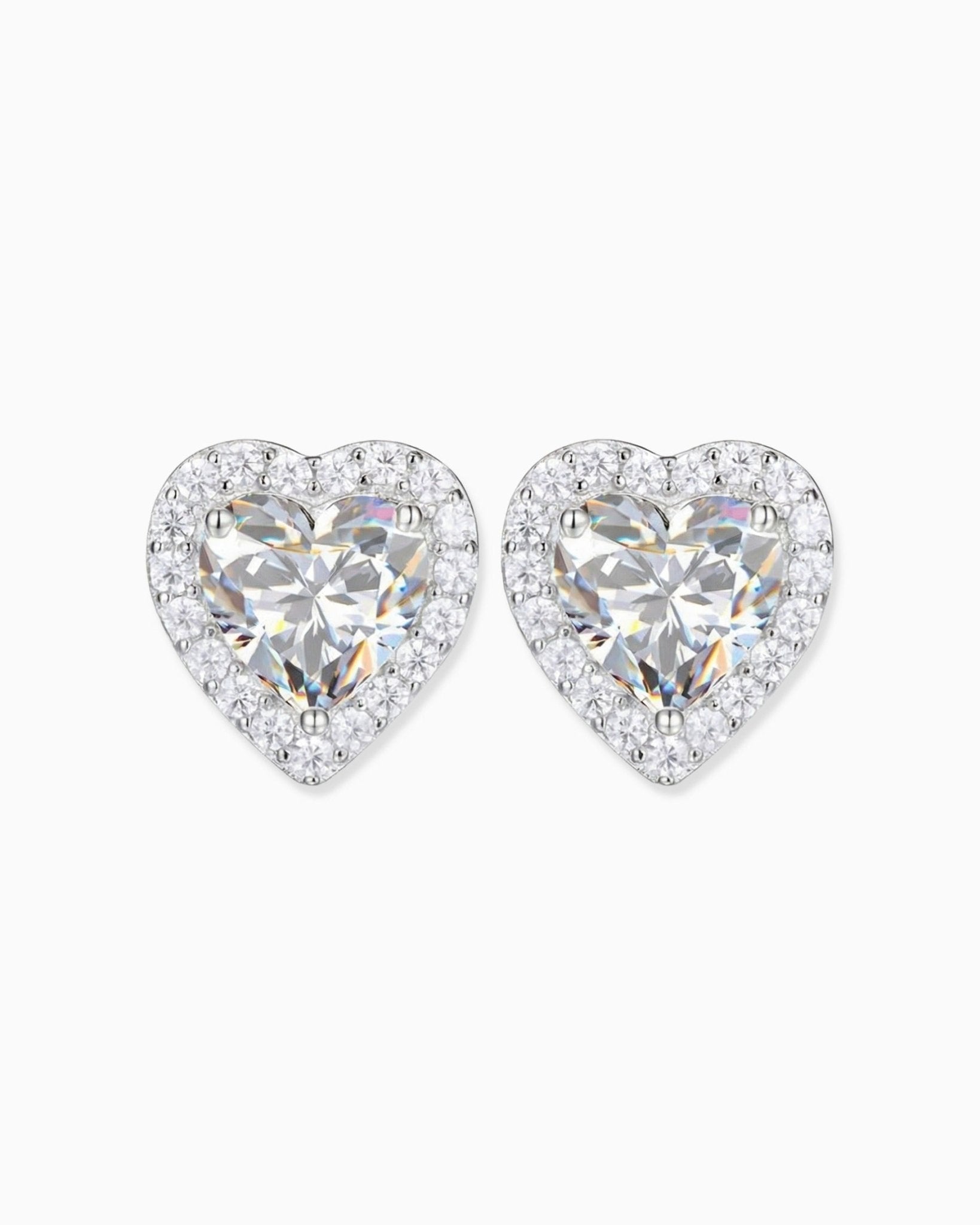 MOISSANITE BIG LOVE STUDS. - Drippy Amsterdam