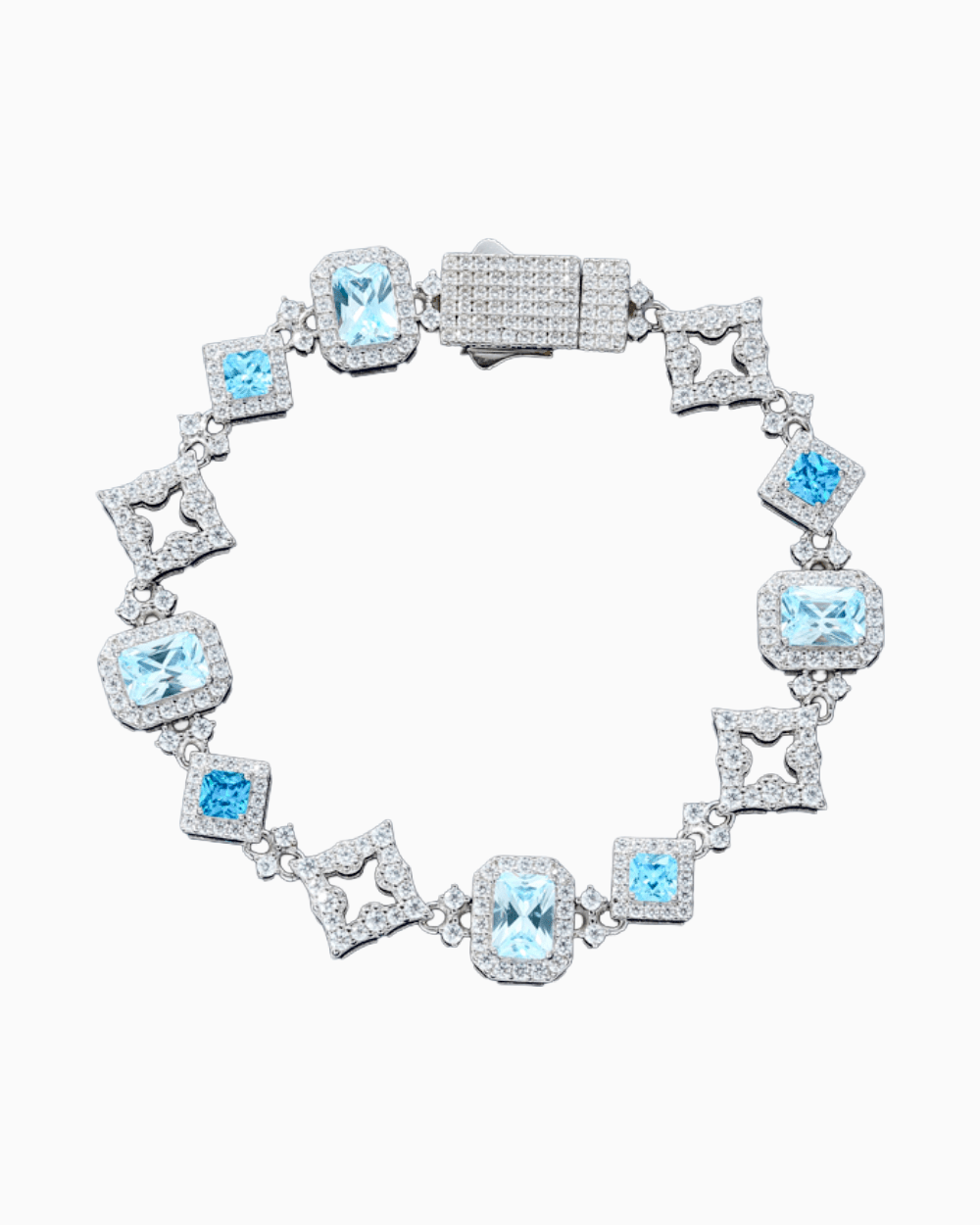 MOISSANITE BLUE FROST BRACELET. - Drippy Amsterdam