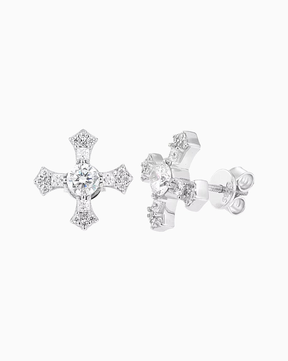 MOISSANITE CROSSWIRE STUDS. - Drippy Amsterdam