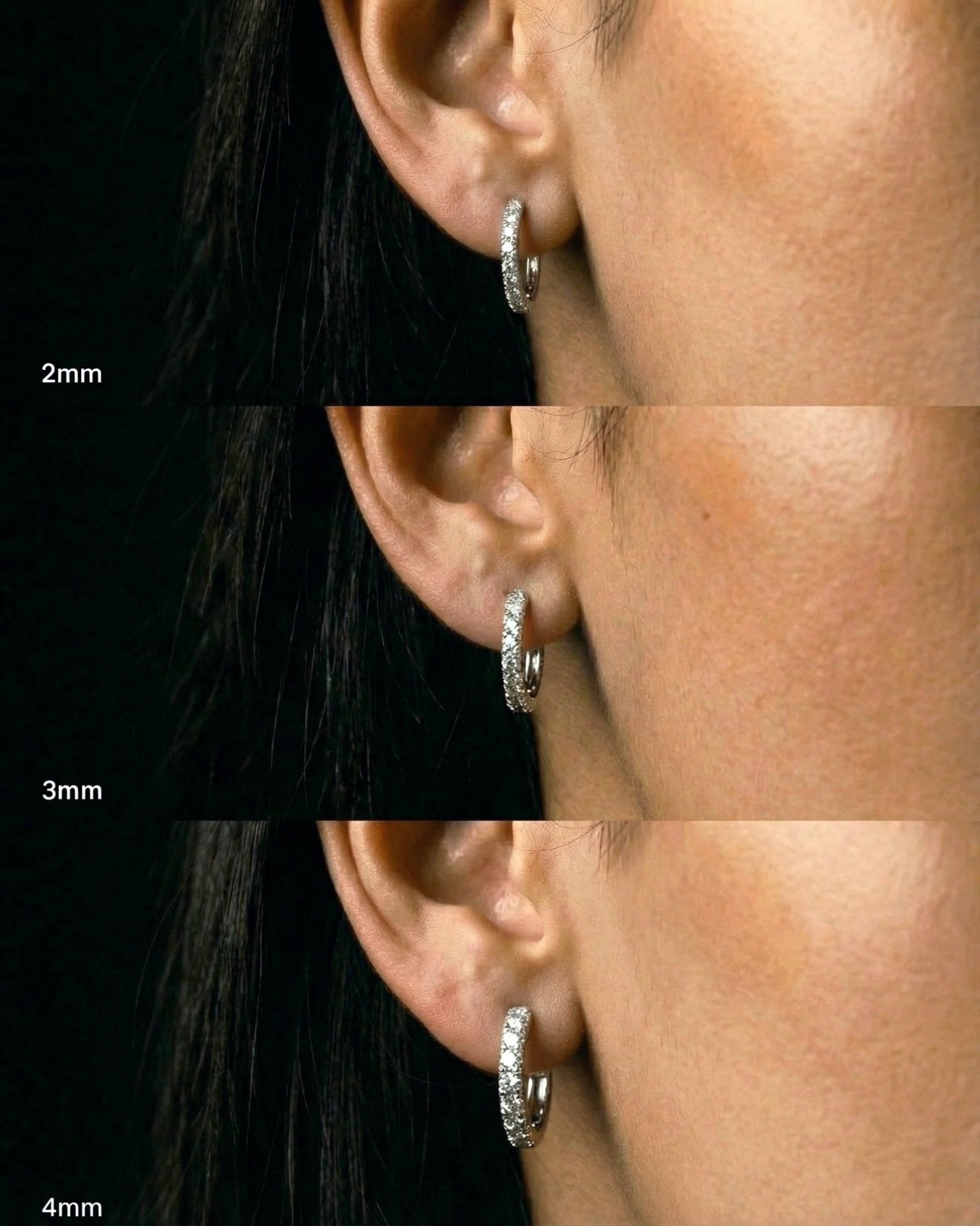 MOISSANITE ETERNITY EARRINGS. - Drippy Amsterdam