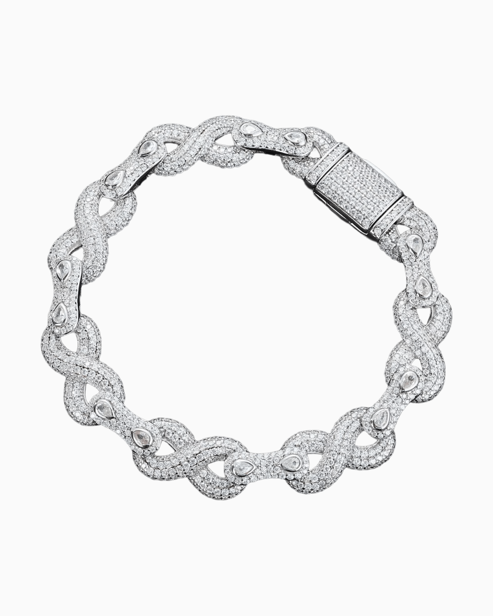 MOISSANITE INFINITY BRACELET. - Drippy Amsterdam