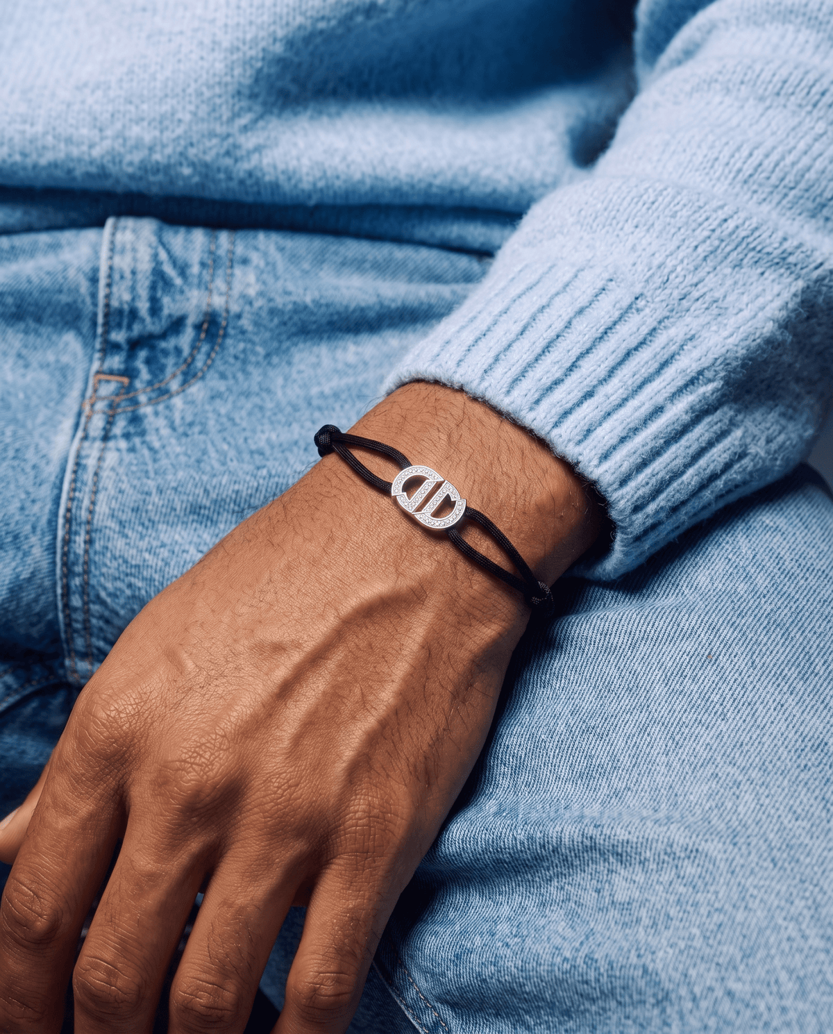 MOISSANITE INFINITY CORD BRACELET. - Drippy Amsterdam