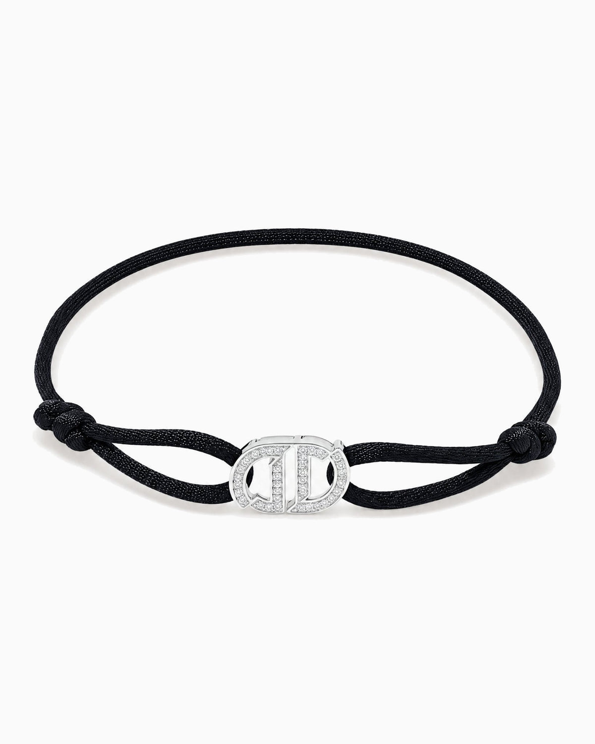 MOISSANITE INFINITY CORD BRACELET.