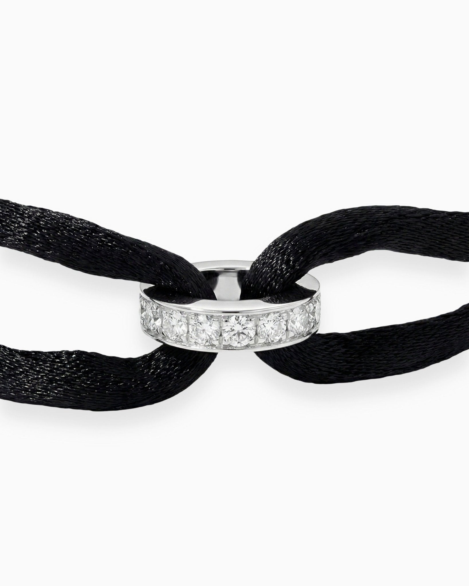 MOISSANITE INFINITY RING CORD BRACELET. - Drippy Amsterdam