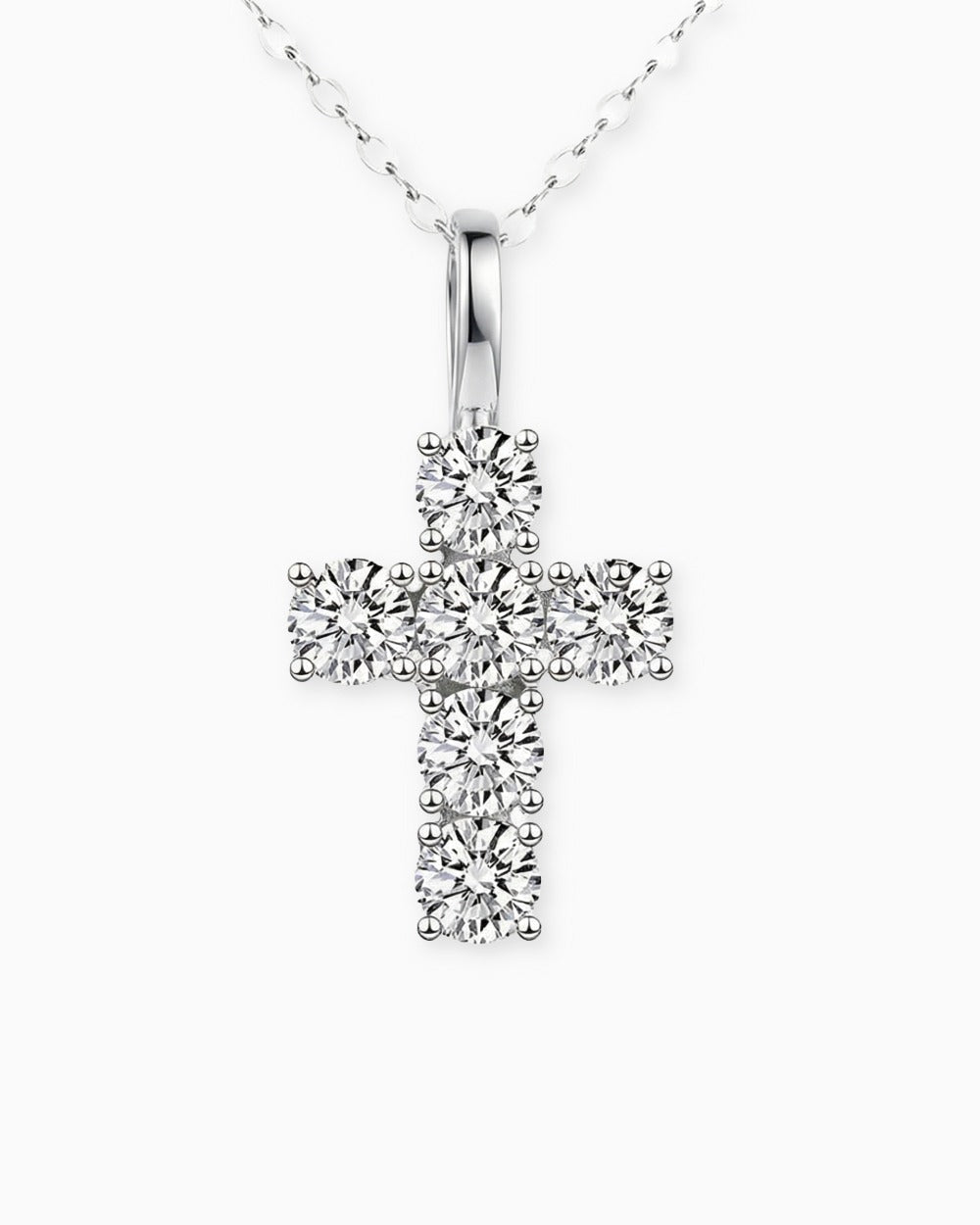 MOISSANITE MICRO CROSS PENDANT. - Drippy Amsterdam