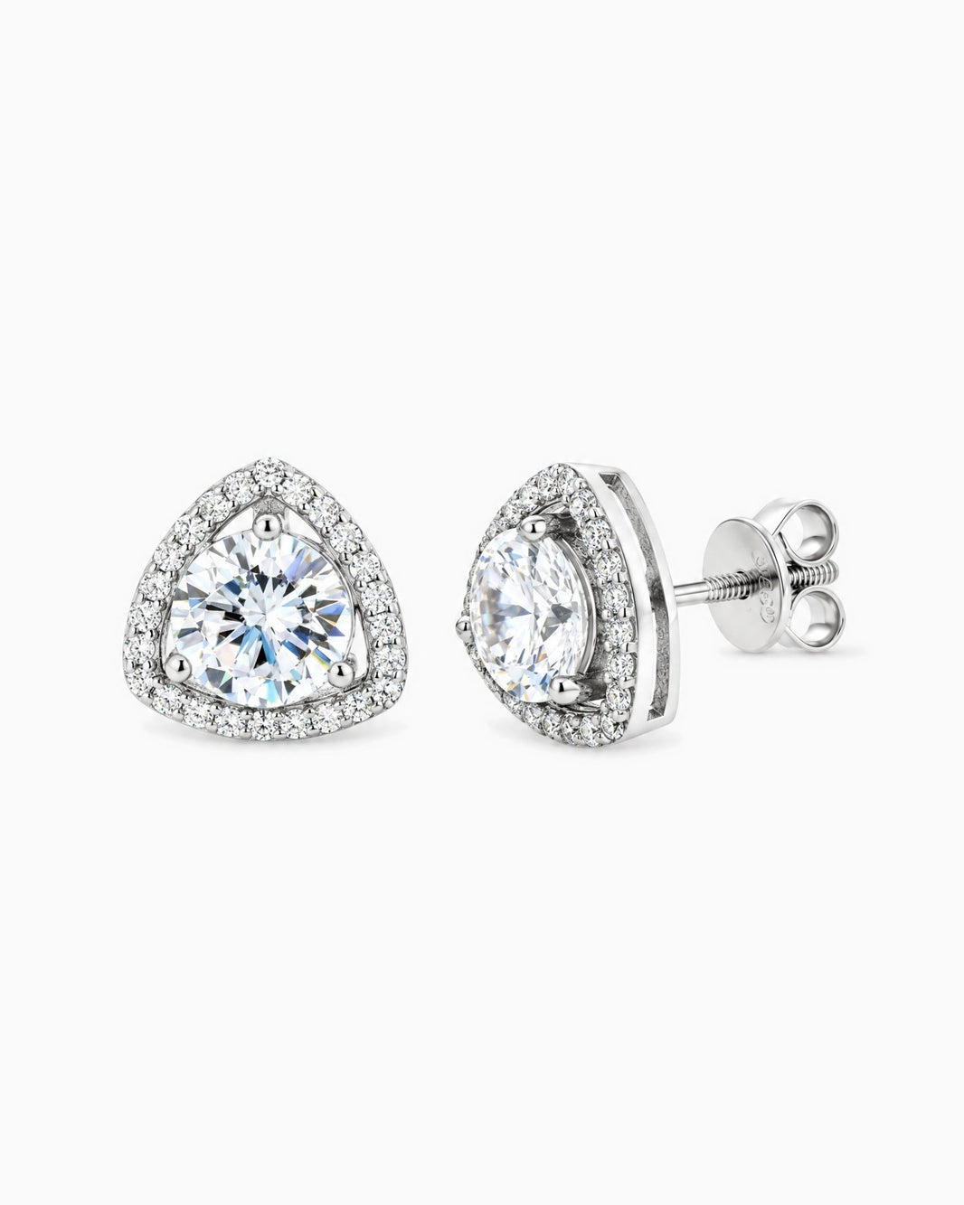 MOISSANITE PEARS STUDS. - Drippy Amsterdam