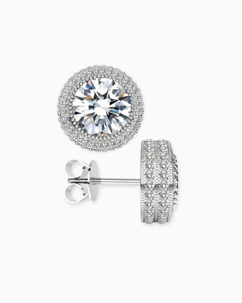 MOISSANITE POPPIN STUDS. - Drippy Amsterdam