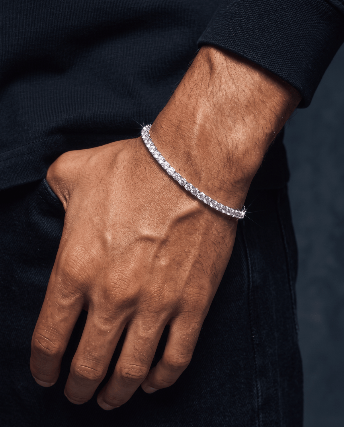 MOISSANITE TENNIS BRACELET. - 2MM - Drippy Amsterdam
