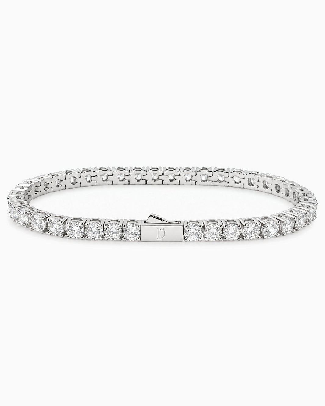 MOISSANITE TENNIS BRACELET. - 4MM