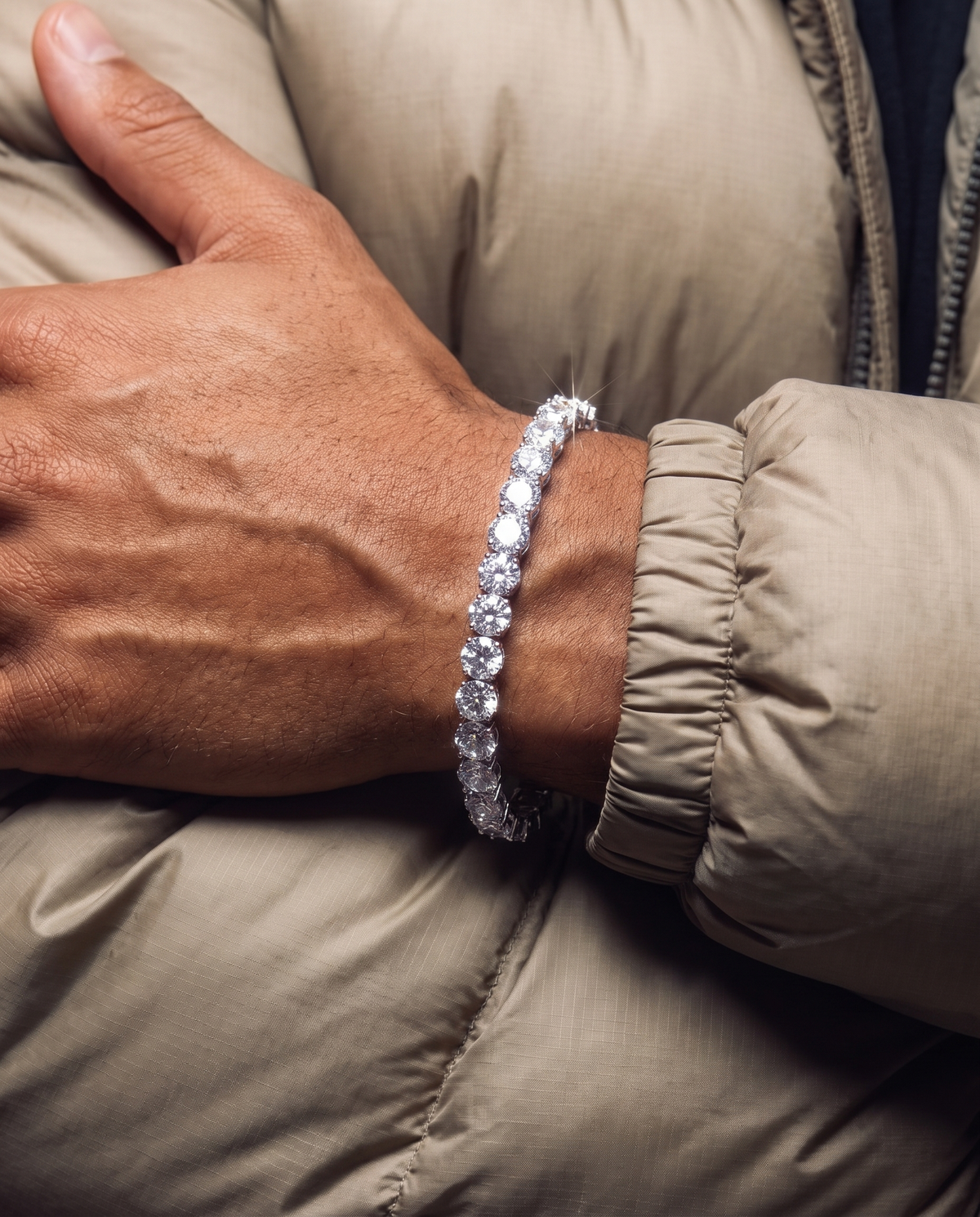 MOISSANITE TENNIS BRACELET. - 5MM