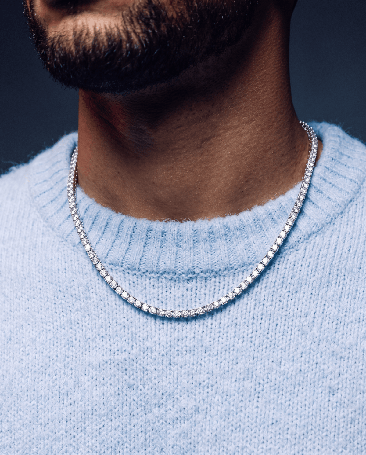 MOISSANITE TENNIS CHAIN. - 3MM - Drippy Amsterdam