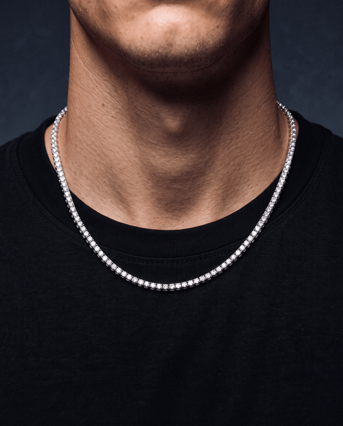 MOISSANITE TENNIS CHAIN. - 3MM - Drippy Amsterdam