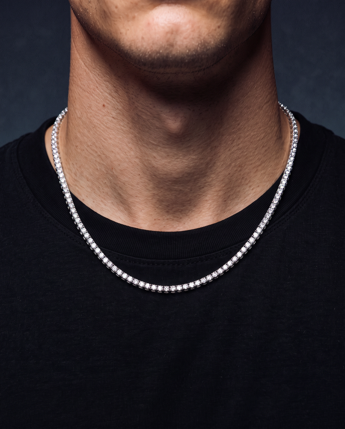 MOISSANITE TENNIS CHAIN. - 3MM