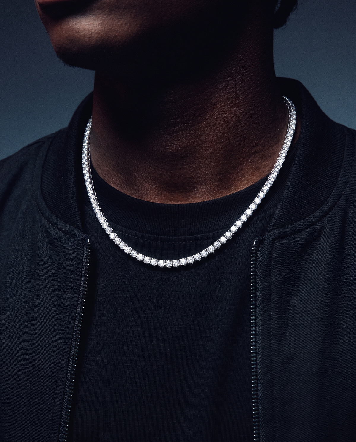MOISSANITE TENNIS CHAIN. - 3MM