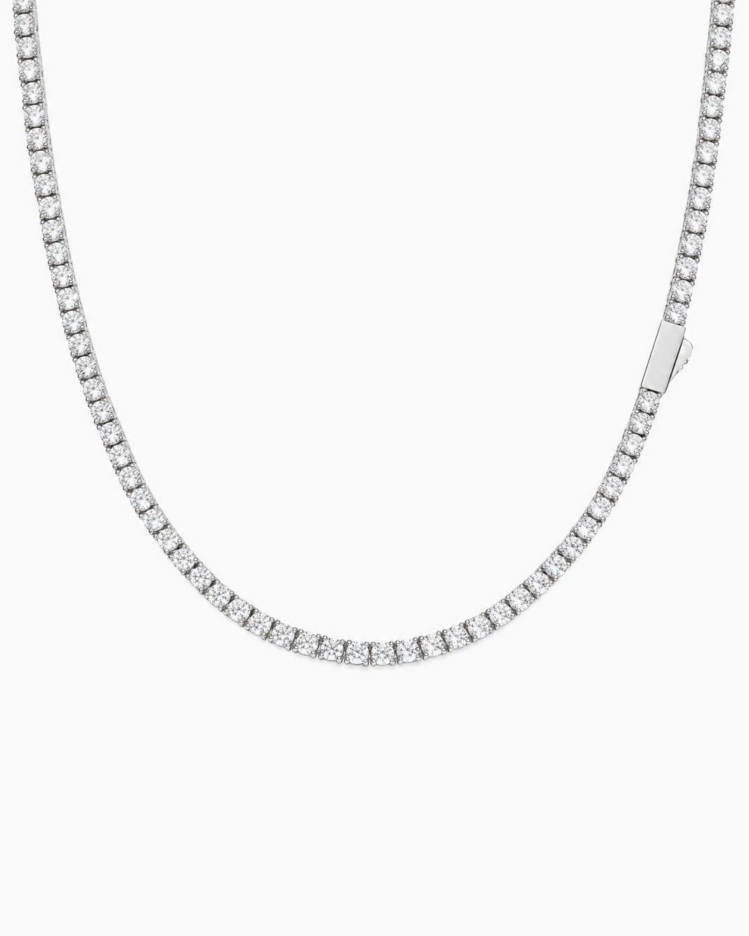 MOISSANITE TENNIS CHAIN. - 4MM