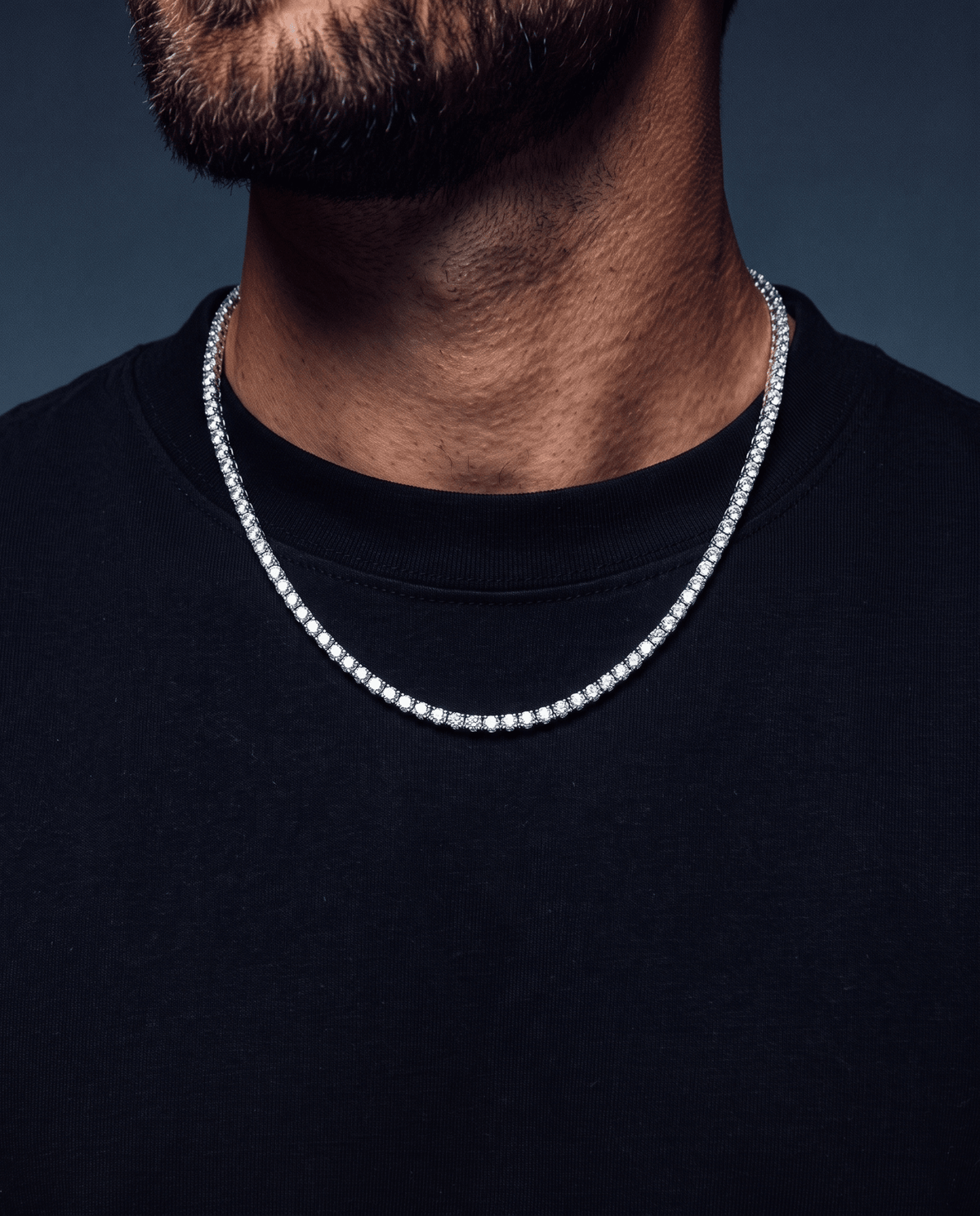 MOISSANITE TENNIS CHAIN. - 4MM - Drippy Amsterdam