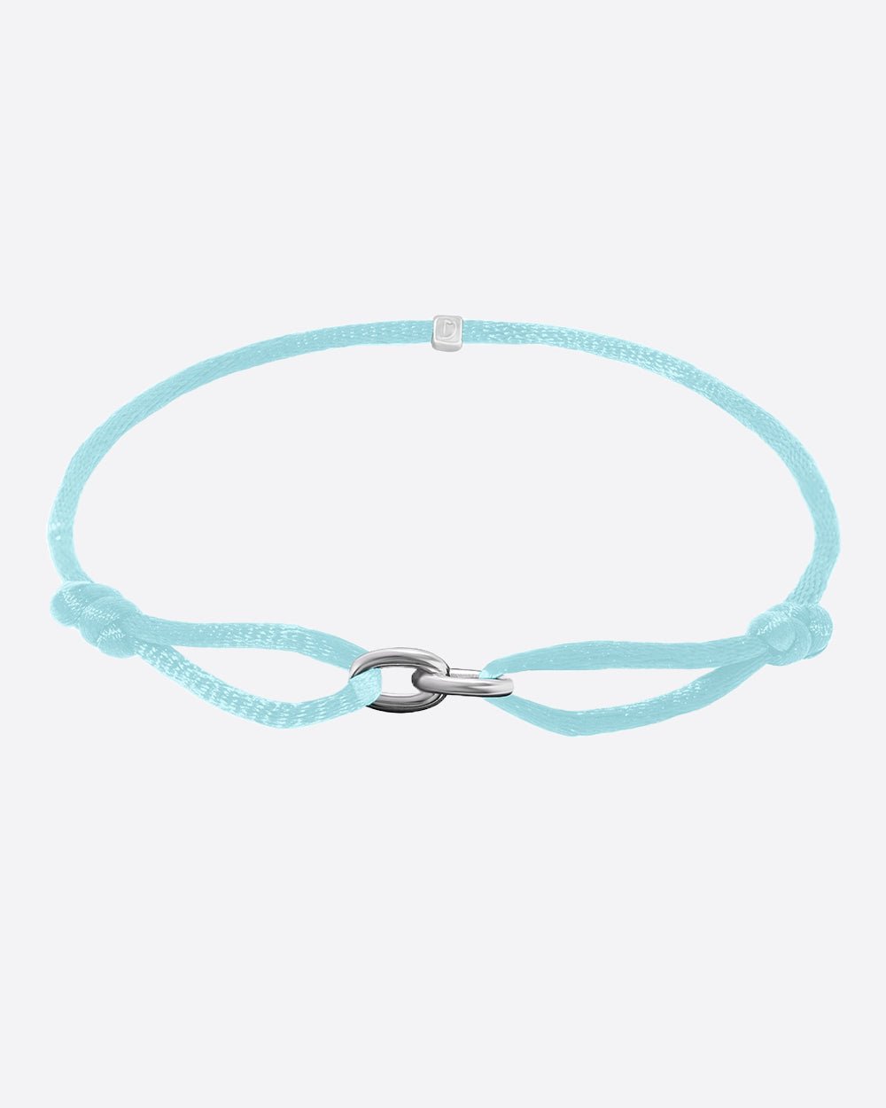 OVAL LINK CORD BRACELET 925. - WHITE GOLD - Drippy Amsterdam