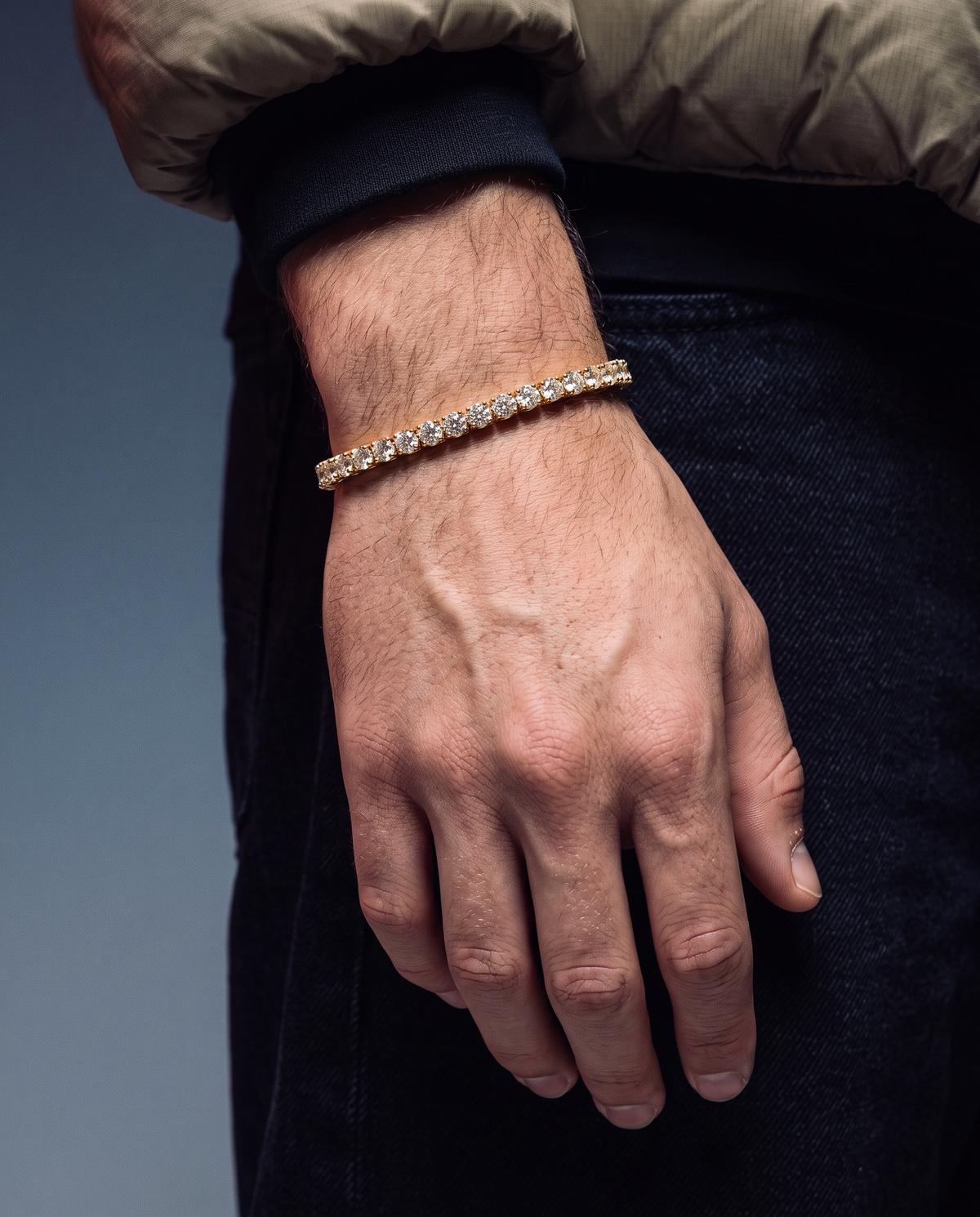 TENNISBOY BRACELET. - 3MM GOLD