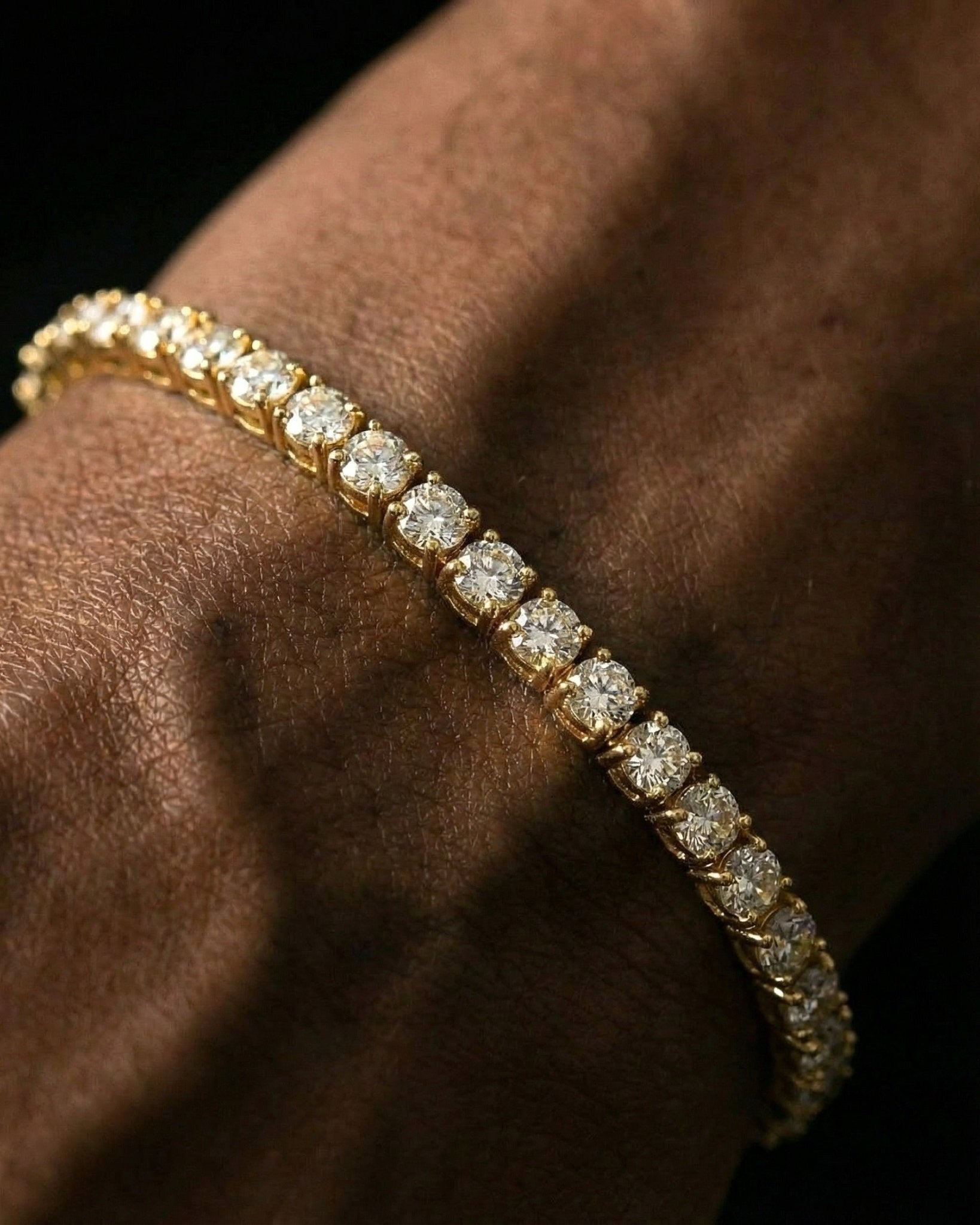 TENNISBOY BRACELET. - 3MM GOLD - Drippy Amsterdam
