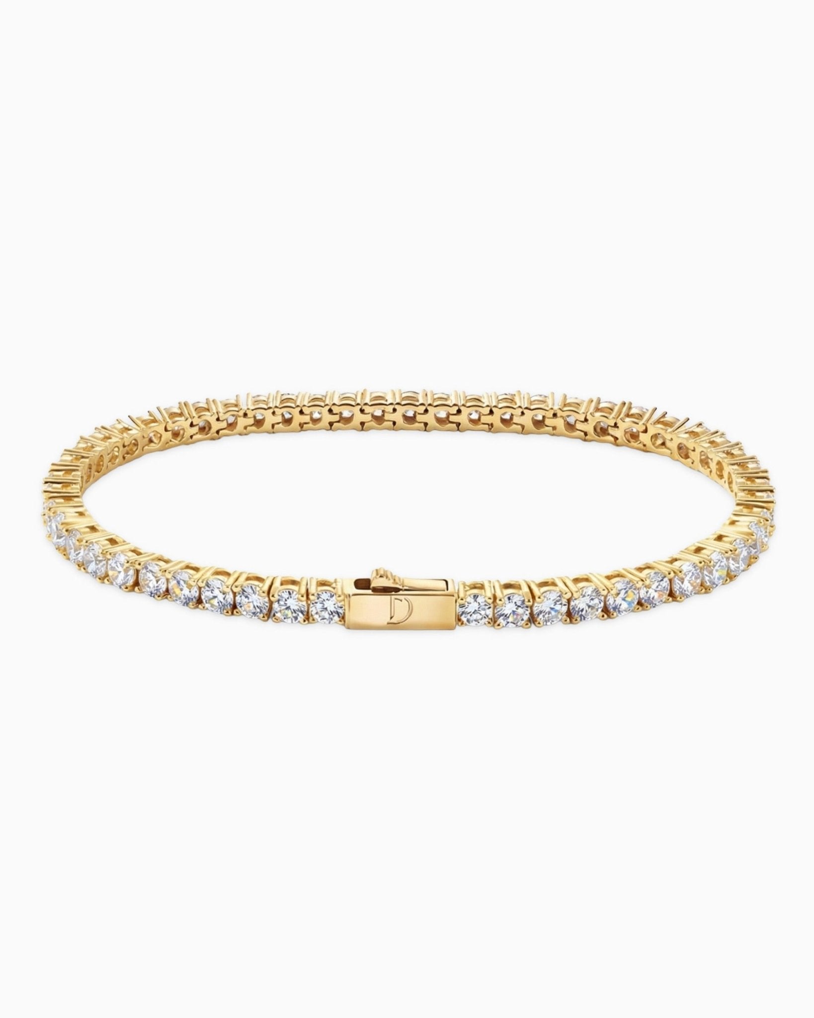 TENNISBOY BRACELET. - 3MM GOLD - Drippy Amsterdam