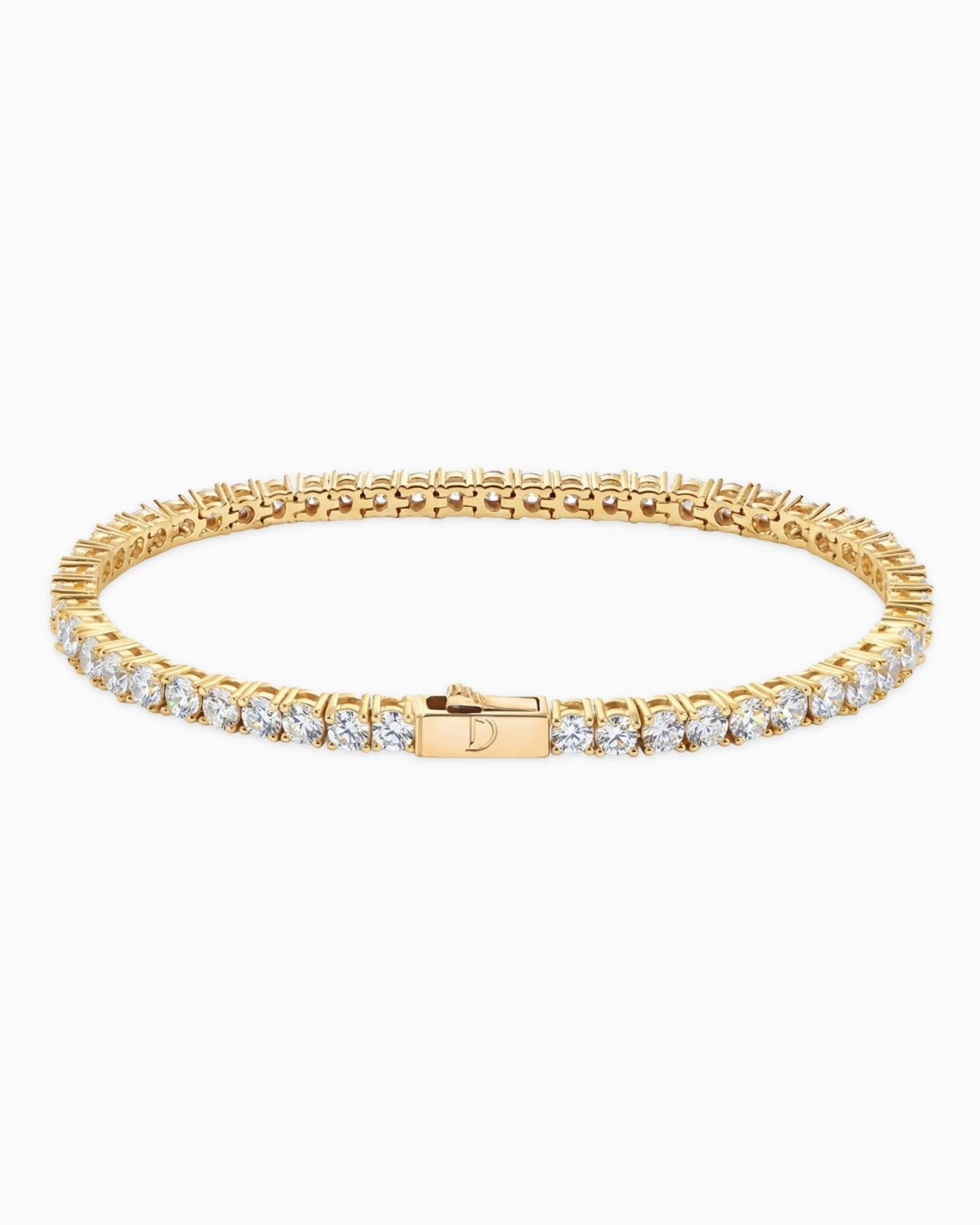 TENNISBOY BRACELET. - 4MM GOLD - Drippy Amsterdam