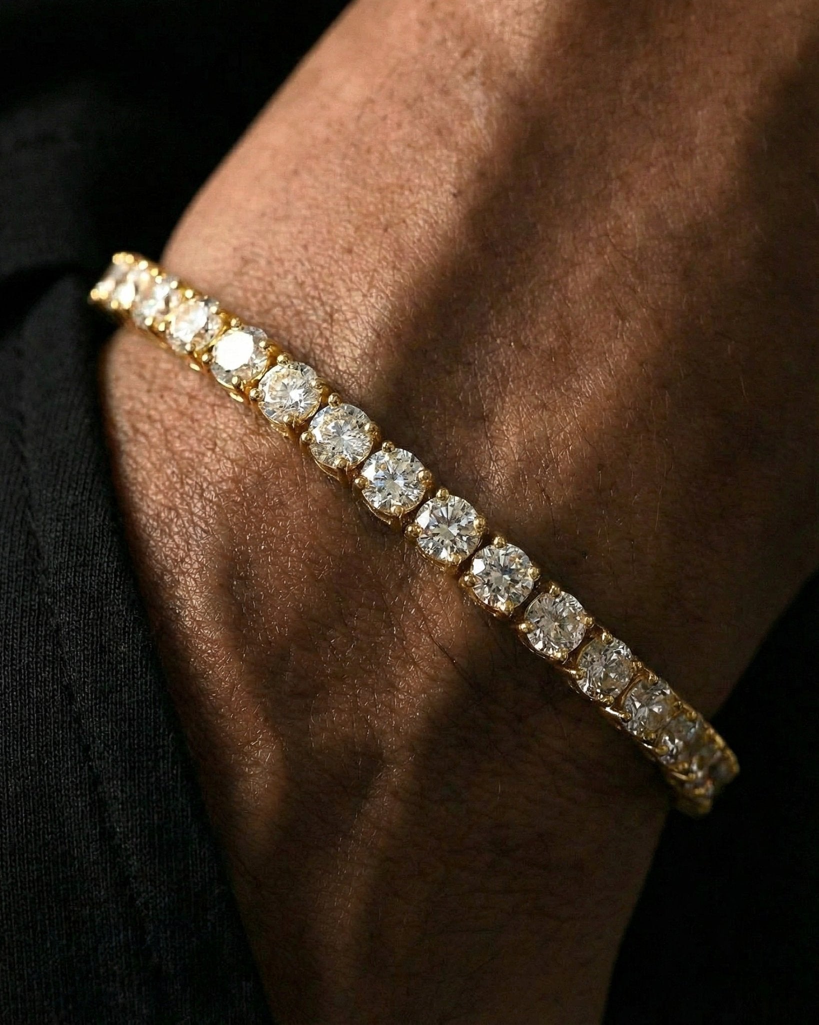 TENNISBOY BRACELET. - 5MM GOLD - Drippy Amsterdam
